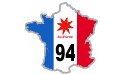 Autocollant (sticker): FRANCE 94 Région Ile de France