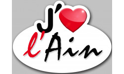 j'aime l'Ain (15x11cm) - Autocollant(sticker)