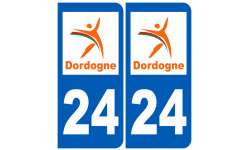 numéro immatriculation 24 (Dordogne) - Autocollant(sticker)
