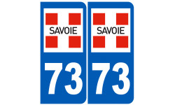 numéro immatriculation 73 (Savoie) - Autocollant(sticker)
