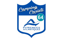 Camping car Pyrénées Atlantique 64 - 10x7.5cm - Autocollant(sticker)