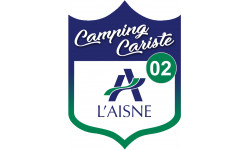 Camping car Pyrénées l'Aisne 02 - 10x7.5cm - Autocollant(sticker)