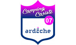 Camping car Ardèche 07 - 10x7.5cm - Autocollant(sticker)