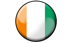Autocollant (sticker): drapeau Ivoirien