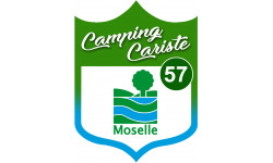Camping car Moselle 57 - 20x15cm - Autocollant(sticker)