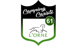 Camping car l'Orne 61 - 20x15cm - Autocollant(sticker)