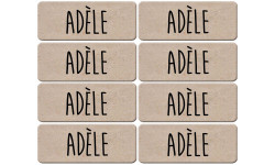 Prénom Adèle - 8 stickers de 5x2cm - Autocollant(sticker)