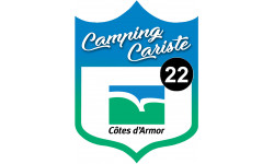 Camping car Côtes d'Armor 22 - 20x15cm - Autocollant(sticker)