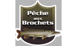 Pêche aux Brochets - 20x20cm - Autocollant(sticker)