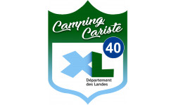 blason camping cariste Landes 40 - 20x15cm - Autocollant(sticker)
