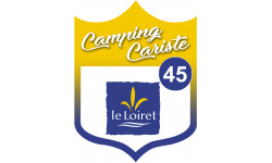 blason camping cariste Loiret 45 - 15x11.2cm - Autocollant(sticker)