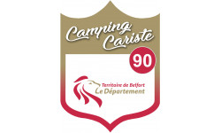 blason camping cariste Territoire de Belfort 90 - 20x15cm - Autocollant(sticker)