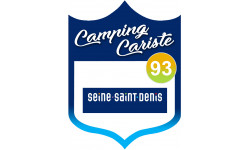 blason camping cariste Seine Saint Denis 93 - 10x7.5cm - Autocollant(sticker)