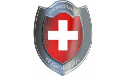  Suisse et fier de l'être - 15x11,8cm - Autocollant(sticker)