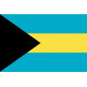 Drapeau Bahamas - 19.5 x 13 cm - Autocollant(sticker)