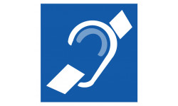 pictogramme accessibilité handicapé mal entendant - 20cm - Autocollant(sticker)