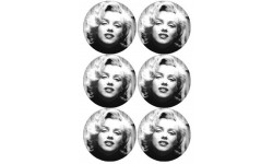 Marilyn Monroe (6 fois 9 cm) - Autocollant(sticker)