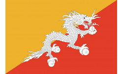 Drapeau Bhutan (19.5x13cm) - Autocollant(sticker)
