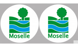 Département 57 la Moselle (2 fois 10cm) - Autocollant(sticker)