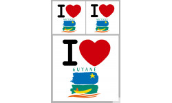 Département 973 la Guyane (1fois 10cm 2fois 5cm) - Autocollant(sticker)