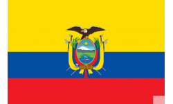 Drapeau Équateur (5x3.3cm) - Autocollant(sticker)