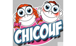 Chicouf frère et soeur d'origine (10x9cm) - Autocollant(sticker)