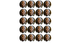 Nelson Mandela (20 fois 5cm) - Autocollant(sticker)