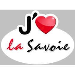 j'aime la Savoie (15x11cm) - Autocollant(sticker)