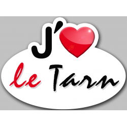 j'aime le Tarn (5x3.7cm) - Autocollant(sticker)