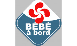 Autocollant (sticker): bebe a bord basque