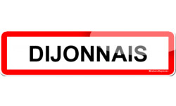 Autocollant (sticker): Dijonnais et Dijonnaise