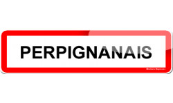 Autocollant (sticker): Perpignanais et Perpignanaise